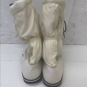 Coach Sage Nylon Boots in color Chalk size 7